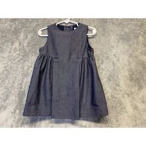 Baby Gap Sparkly Denim Glitter Baby Girls Dress Size 18-24 Months